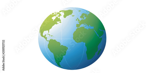 Globe Earth Planet World Map.