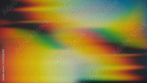 Schilderij op canvas Abstract Retro Gradient aesthetic with a touch of Prism Light Leak