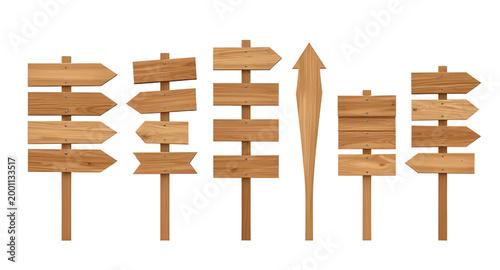 wooden road signs, blank signpost set, rustic direction boards, outdoor wooden arrows, navigation sign collection, countryside guide posts, vintage wood signboards, empty direction labels, street sign