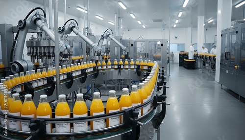 Professional Juice Bottling Line Curving Conveyor