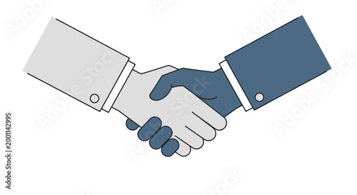 Two Business People Shaking Hands.