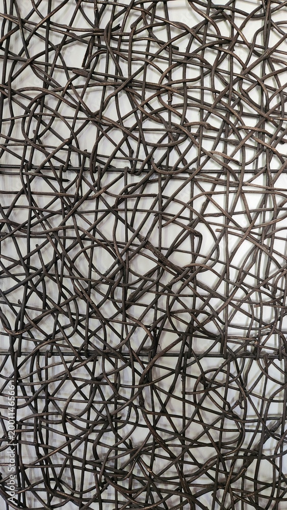 Obraz premium metal grid texture