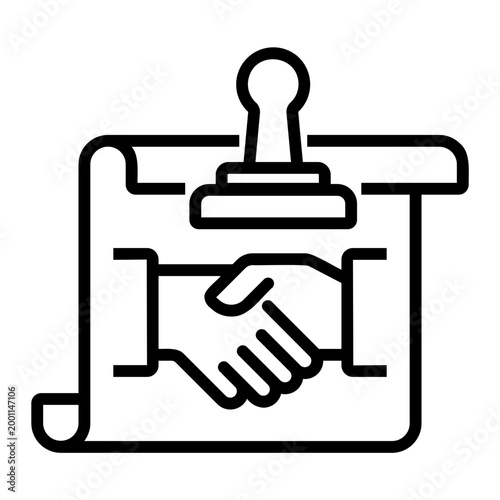 negotiation Line Icon