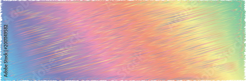 Abstract Iridescent Holographic Background with Glowing Diagonal Lines: Modern Futuristic Rainbow Gradient Texture Illustration Featuring Soft Pastel Colors for Creative Graphic Design.