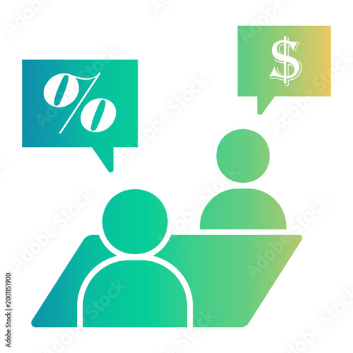 negotiation Gradient icon