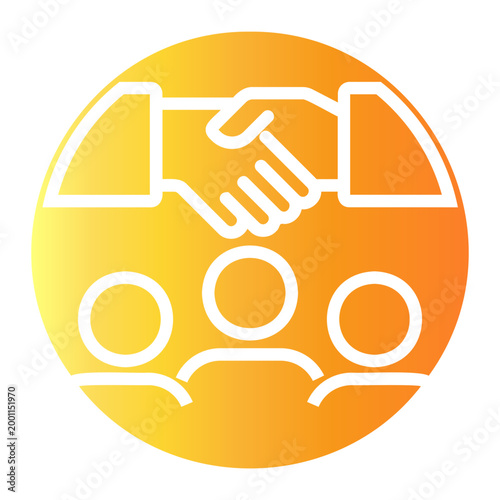 negotiation Gradient icon