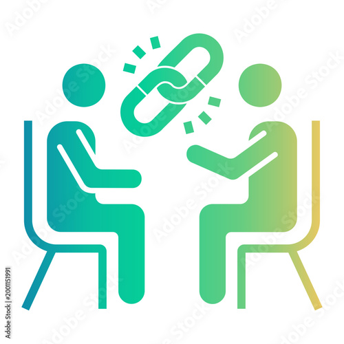 negotiation Gradient icon