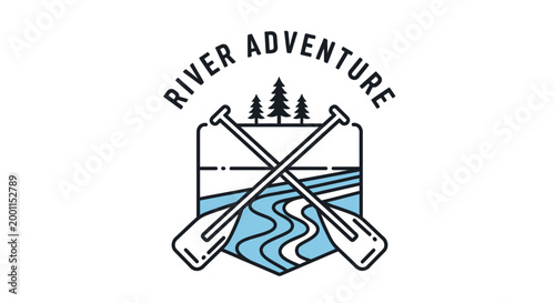 River Adventure Logo Design.