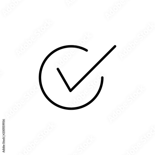Checklist outline icon for task completion