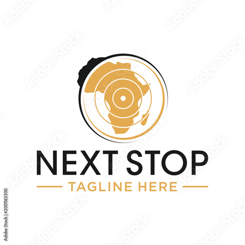 african wave line circle logo