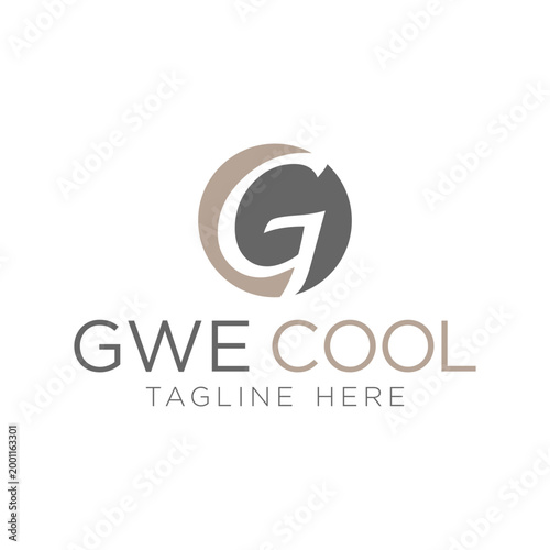 industrial circle logo with initial letters CG