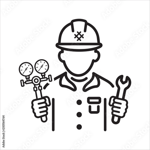 Plumber Worker Icon