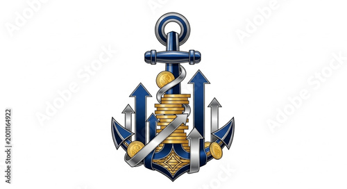 Corporate Security Anchor Premium Illustration

