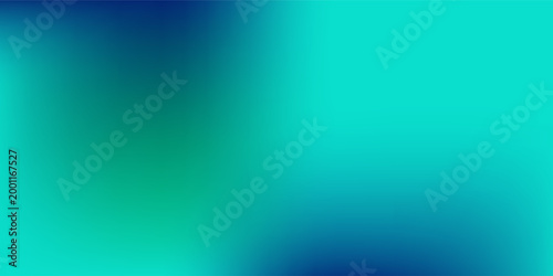 Blue-green abstract gradient studio room abstract background pattern walls and floor reflect neon lights simple