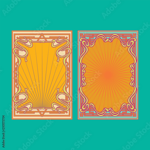 Vintage Art Nouveau Frame Illustration