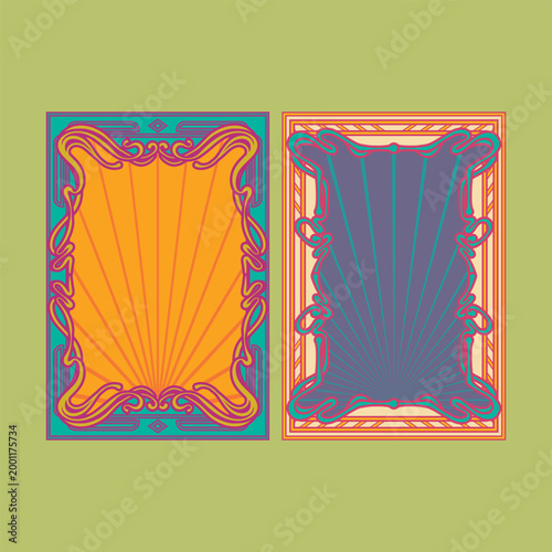 Vintage Art Nouveau Frame Illustration