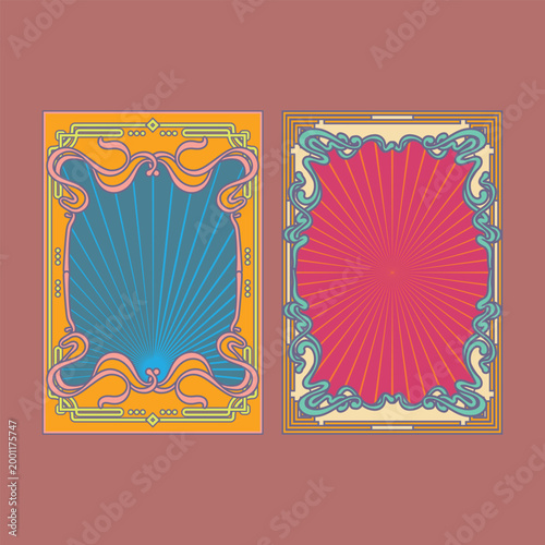 Vintage Art Nouveau Frame Illustration