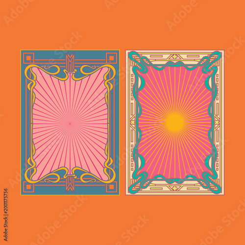 Vintage Art Nouveau Frame Illustration
