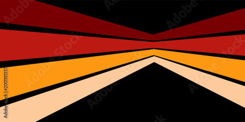 Latar Belakang Bergaris Vintage, Poster, Sampel Banner, Warna Retro dari 1970-an 1900-an, 70-an, 80-an, 90-an. Garis poster latar belakang bergaya retro vintage 70-an. eps 10