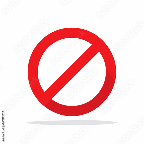 Free Download Red Prohibition Sign - GFXLoad