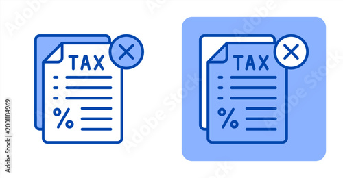 Tax Problem icon, with contrast background.