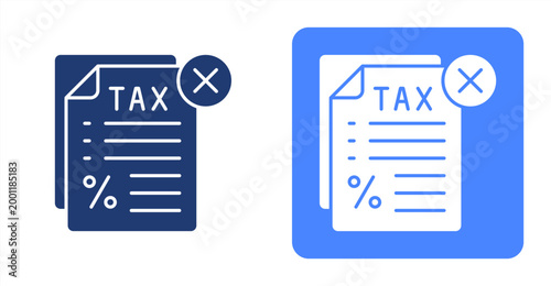 Tax Problem icon, with contrast background.