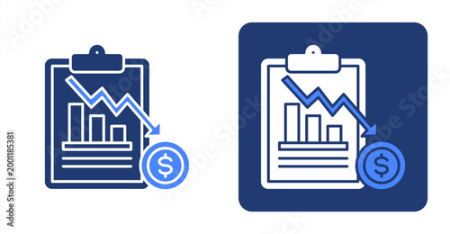 -Insolvency icon, with contrast background.