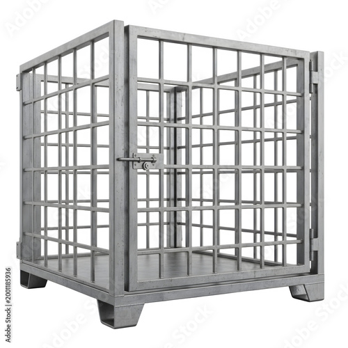Metal cage on wheels