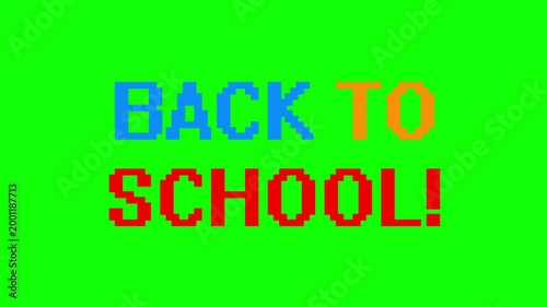 Back to School Colorful Text Banner Education Graphic