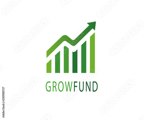 Growth Finance Logo GrowFund Investment Business Chart