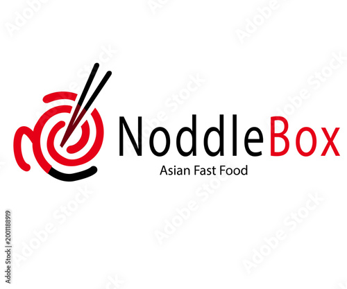 Noodle Food Logo Asian Fast Food Branding