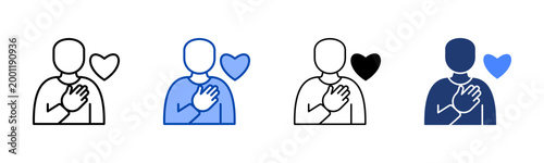Empathy  Icon with Style Variations