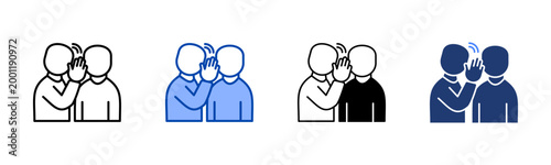 Whispering  Icon with Style Variations