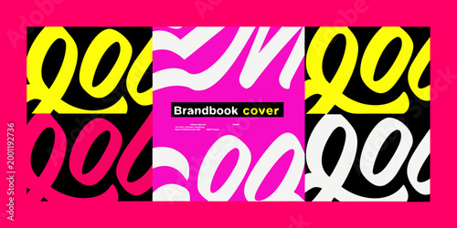 bold experimental design with vibrant colors and abstract shapes