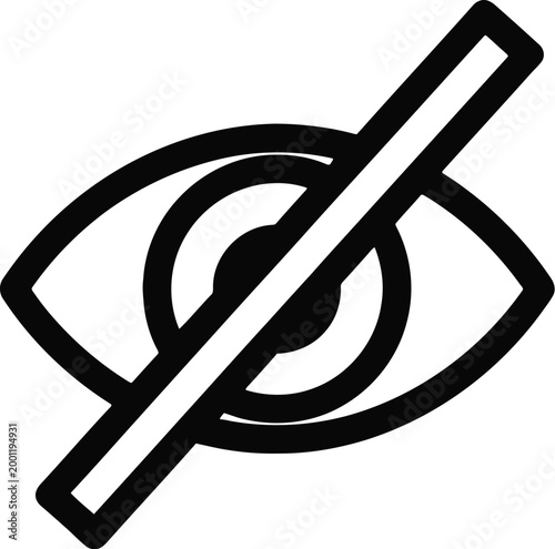 Symbolic representation of invisibility or hidden