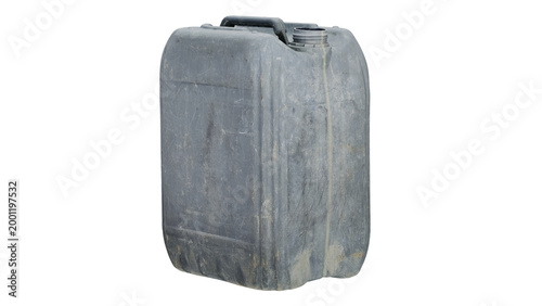 Foto 3d rendering plastic canister