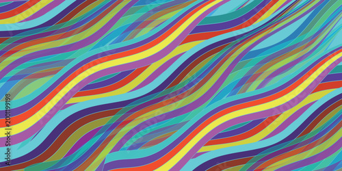 Vibrant Colorful Wave Pattern Abstract Background Design