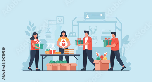 A vibrant, fresh strawberry with green leaves isolated as a clean flat vector illustration for culinary designs