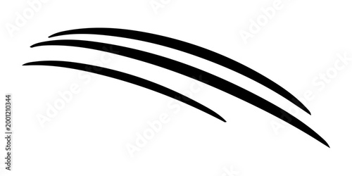 minimal abstract black oval brush stroke shape vector illustration with smooth curved line and modern monochrome geometric design on white background