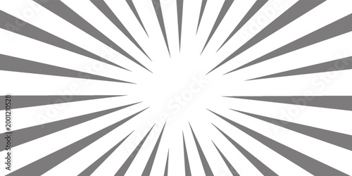 Comic abstract speed lines background. Cartoon book explosion background. Superhero radial line pattern frame. Manga or anime sunburst wallpaper. Vector impact backdrop abstract