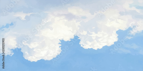 
soft blue sky with gentle white clouds and natural light patterns