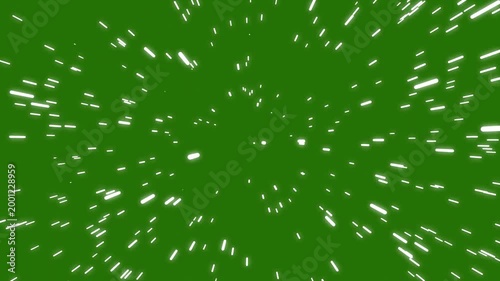 Warp Speed Hyperspace Travel with Radiating Light Trails, Abstract Starfield Tunnel Animation, Futuristic Space Motion Background Seamless Loop 4K