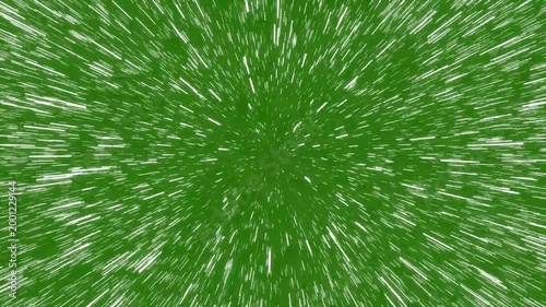 Abstract Hyperspeed Space Travel with Light Trails Converging, Warp Tunnel Starfield Animation Loop, Science Fiction Background in 4K Resolution