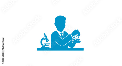 Scientist Examining Samples in Laboratory Setting.