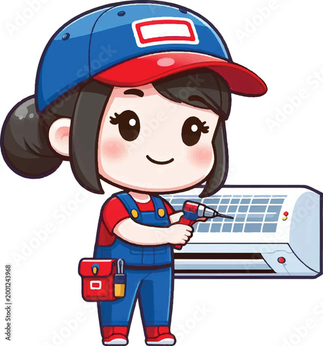 Cute AC Technician