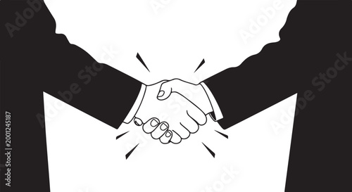 Handshake between two people in business attire agreement