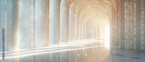 Illuminated Digital Corridor