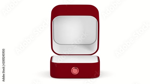Gift box on white background. Isolated 3D illustration