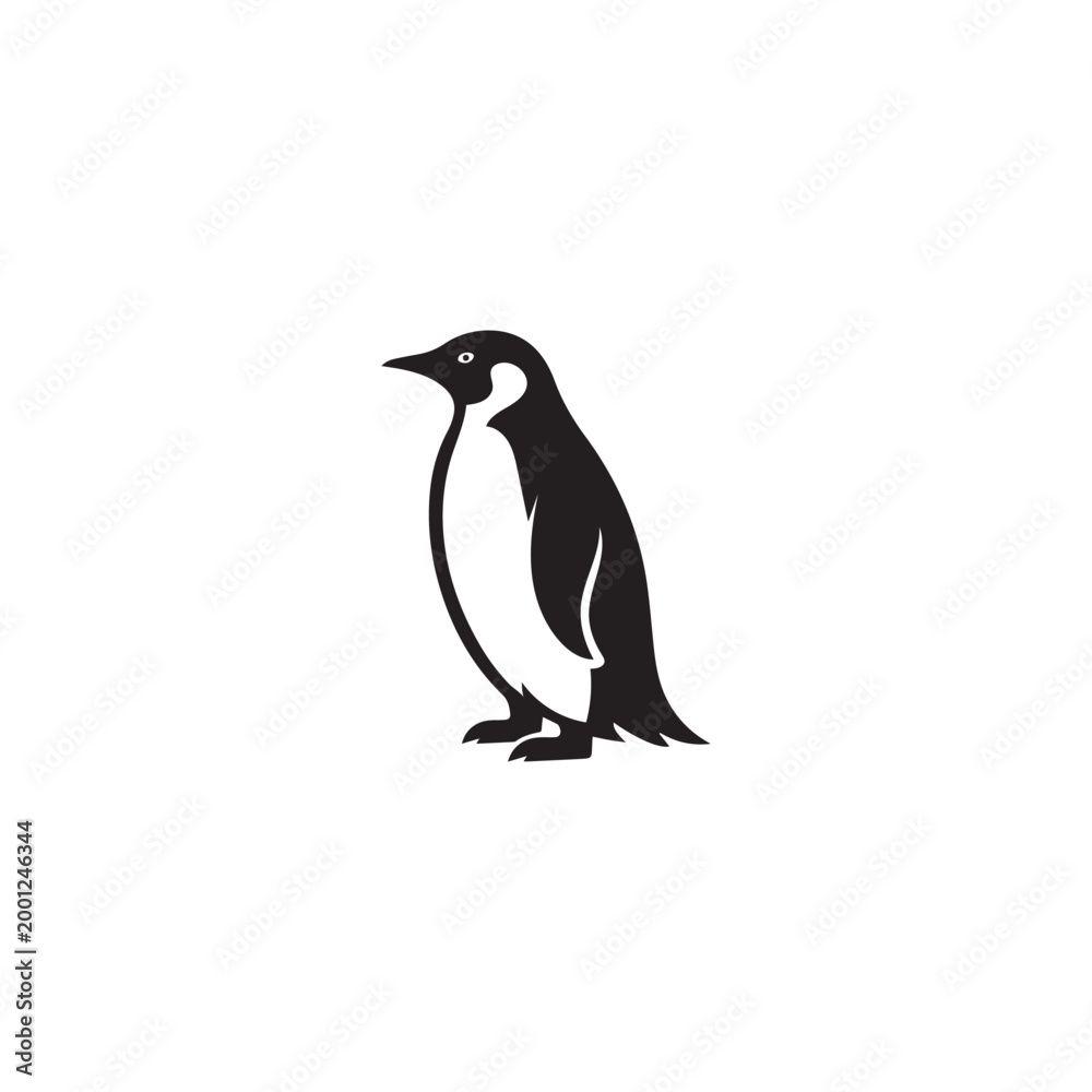 Obraz premium Penguin Silhouette Animal Symbol