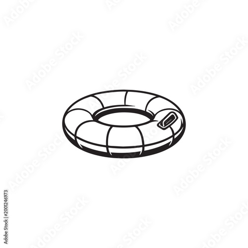 Inflatable Swim Ring Icon
